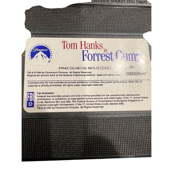 Vintage VHS Tape - Forest Gump - Tom Hanks - 1995 - Picture 3 of 5